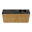 Mondiaz JOYA-DLUX 90cm toiletmeubel - kleur Oak - Wastafel FAYE positie Rechts Zonder kraangat kleur Lava. SW1422075