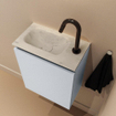 MONDIAZ TURE-DLUX Meuble de WC 40 cm Clay. Lavabo EDEN Opalo position gauche. Avec 1 trou de robinet. SW1104214
