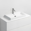 Clou Wash Me wastafel 70x42cm zonder plug Keramiek Wit SW9236