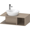 Duravit D-neo Meuble sous vasque 80x48x26cm sans tiroirs Lin mat SW641126