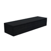 Arcqua living meuble 140x46x30cm 2 tiroirs sans poignée panneau de particules mélaminé chêne noir SW909441
