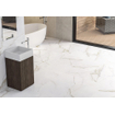 Terravito Tovaro wand- en vloertegel - 30x60cm - 10mm - Rechthoek - gerectificeerd - Natuursteen look - Wit glans SW359768