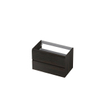 INK Wastafelonderkast - 80x40x52cm - 2 lades - greeploos - houten keerlijst - MFC Intens eiken SW439405