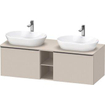 Duravit D-neo Meuble sous vasque 140x55x45.9cm 2 tiroirs Taupe mat SW641338