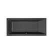 Xenz Kristal Ligbad - 170x75x48 - afvoer Midden - acryl - ebony SW378480