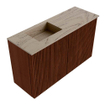 Mondiaz JOYA-DLUX Meuble de toilette 70cm - couleur Ruby - Vasque FAYE position Gauche 1 trou de robinet couleur Arena SW1425263