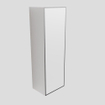 Mondiaz Lagom Armoire colonne collé sans joints 22x90cm gauche Solid Surface suspendre au mur possible Talc SW408857