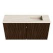 Mondiaz JOYA-DLUX Meuble de toilette 80cm - couleur Walnut - Vasque FAYE position Droite 1 trou de robinet couleur Meli. SW1424420