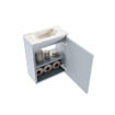 MONDIAZ TURE-DLUX Meuble WC 40cm Clay. Lavabo EDEN Frappe position milieu. Sans trou de robinet. SW1105213