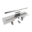 Easy Drain Compact 30 FF zero caniveau de douche plaque simple avec évacuation latérale 6x70cm inox 2302610