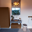 Mondiaz ALAN-DLUX Ensemble de meuble - 80cm - meuble Rust mat - 1 tiroir - Lavabo Cloud Lava suspendu - vasque Centre - 0 trous de robinet SW808305