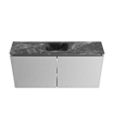 MONDIAZ TURE-DLUX Meuble WC 100cm Plata. EDEN lavabo Lava position milieu. Sans trou de robinet. SW1104044
