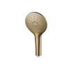 Fortifura Calvi Ensemble de douche pluie encastrable - thermostatique - bras plafond - pommeau 25cm - douchette ronde - Laiton brossé SW1131129