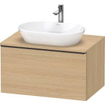 Duravit D-neo Meuble sous vasque 80x55x45.9cm 1 tiroir Chêne naturel mat SW641031