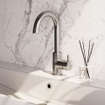 Brauer Brushed Edition Mitigeur bec rotatif avec poignée type R2 ColdStart Nickel brossé SW374372