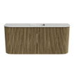 Mondiaz JOYA-DLUX Meuble de salle de bains 93,2cm - arrondis gauche et droite couleur Dusk - Vasque FAYE position Milieu Sans trou de robinet couleur Opalo. SW1426223