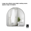Umbra Hubba miroir 87x3x92cm arche Miroir titane métallique SW719987