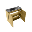 MONDIAZ TURE-DLUX Meuble toilette - 60cm - Oro - EDEN - vasque Lava - position gauche - 1 trou de robinet SW1103937