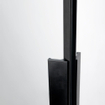 Riho Grid Porte pivotante 80x200cm profilé noir et verre clair SW242171