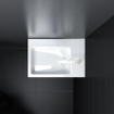 Clou Flush 2 lave-mains - 36x24.5x9cm - avec trou de robinet - avec bonde - Céramique Blanc SW9326