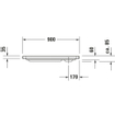 Duravit D-code douchebak 90x90x8.5cm vierkant acryl wit 0295836