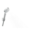 Hansgrohe Crometta 1jet ensemble porte-douche ecosmart avec flexible 125cm blanc chrome SW73231
