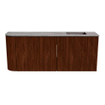 Mondiaz JOYA-DLUX 101.6cm toiletmeubel - ronding links kleur Ruby - Wastafel FAYE positie Rechts Zonder kraangat kleur Oza. SW1425552