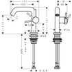 Hansgrohe Tecturis Mitigeur lavabo - vidage push to open - bec 13cm - bronze brossé SW918730