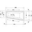 Duravit No.1 baignoire encastrée 160x85/58cm acrylique Blanc SW723796