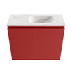 MONDIAZ TURE-DLUX Meuble de toilette 60cm Fire. Lavabo EDEN Ostra position droite. Avec 1 trou de robinet. SW1104806