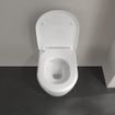 Villeroy & Boch Avento Abattant WC avec frein de chute déclipsable Slimseat avec charnières en inox blanc SW60338