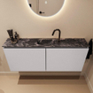 MONDIAZ TURE-DLUX meuble toilettes 120 cm Cale. EDEN lavabo Lava position milieu. Avec 1 trou de robinet. SW1103722