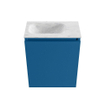 MONDIAZ TURE-DLUX Meuble de toilettes 40 cm Jeans. EDEN vasque Opalo position gauche. Sans trou de robinet. SW1104341
