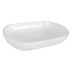 Differnz Ovalo lavabo à poser Ovale 54x34x12cm Poly blanc SW373139