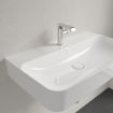 Villeroy & Boch Finion lavabo - 1 trou de robinet 80x47cm - ceramic+ sans trop-plein blanc SW106480