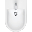 Duravit D-Neo bidet suspendu avec trou de robinet avec trop-plein 37x54x27cm avec WG blanc SW640395