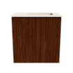 Mondiaz JOYA-DLUX 40cm toiletmeubel - kleur Ruby - Wastafel FAYE positie Rechts 1 kraangat kleur Meli. SW1425325