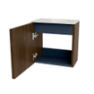 Mondiaz JOYA-DLUX Meuble de toilette 40cm - couleur Walnut - Vasque FAYE position Droite Sans trou de robinet couleur Opalo SW1422518