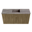 Mondiaz JOYA-DLUX 80cm meuble de salle de bains - couleur Dusk - Vasque FAYE position Milieu 1 trou de robinet couleur Oza. SW1425981