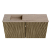 Mondiaz JOYA-DLUX 80cm toiletmeubel - kleur Dusk - Wastafel FAYE positie Links 1 kraangat kleur Saba. SW1426056