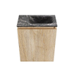 MONDIAZ TURE-DLUX Meuble WC 40 cm Washed Oak. Lavabo EDEN Lava position droite. Avec 1 trou de robinet. SW1104089