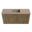 Mondiaz JOYA-DLUX 80cm toiletmeubel - kleur Dusk - Wastafel FAYE positie Midden 1 kraangat kleur Saba. SW1426053