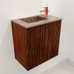 Mondiaz JOYA-DLUX Meuble de salle de bains 40cm - couleur Ruby - Vasque FAYE position Gauche 1 trou de robinet couleur Arena. SW1425243