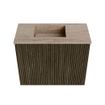 Mondiaz JOYA-DLUX Meuble de toilette 50cm - couleur Shadow - Vasque FAYE position Gauche 1 trou de robinet couleur Saba. SW1425112