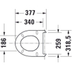 Duravit DuraStyle Basic WC-zitting 33.1x38.5x4.2cm met softclose Kunststof wit Glanzend SW358135