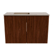 Mondiaz JOYA-DLUX 60cm toiletmeubel - kleur Ruby - Wastafel FAYE positie Links Zonder kraangat kleur Arena. SW1425269