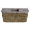 Mondiaz JOYA-DLUX 83.2cm toiletmeubel - ronding links en rechts kleur Dusk - Wastafel FAYE positie Midden Zonder kraangat kleur Sombra. SW1426177
