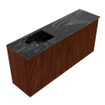 Mondiaz JOYA-DLUX Meuble de toilette 90cm - couleur Ruby - Vasque FAYE position Gauche 1 trou de robinet couleur Lava. SW1423676