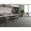 Terravito Hodoro wand- en vloertegel - 59.5x59.5cm - 9.5mm - gerectificeerd - Terrazzo - Zwart SW857381