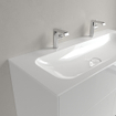 Villeroy & Boch Finion lavabo-plan de toilette - avec 2 trous de robinetterie 120x50cm - ceramic+ sans trop-plein blanc SW106532